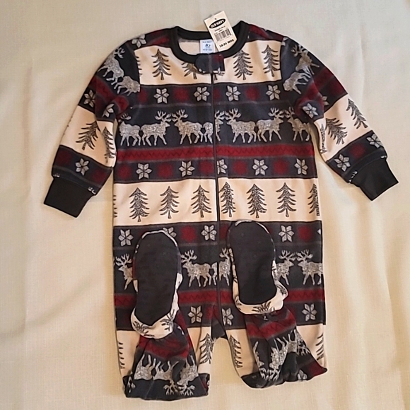 NWT Old Navy Baby/Toddler One-Piece Footed Pajama, Size 18-24 mos. - Picture 4 of 4